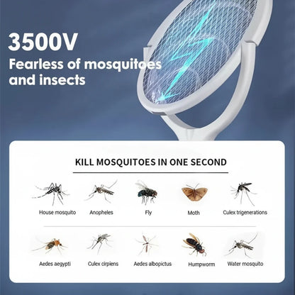 ZapGuard – 5-in-1 Electric Mosquito Swatter with LED