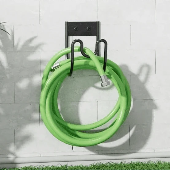 IRONFLOW – Robust Metal Garden Hose Holder for Wall-Mounted Outdoor Storage