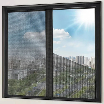 Window screen - Effective insect protection Made of hard-wearing glass fibre material