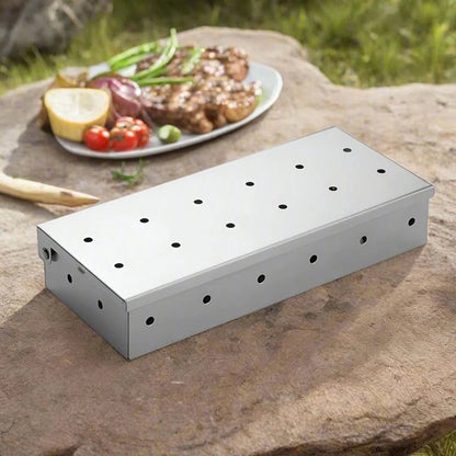 GRILLEDGE – Premium stainless steel smoking box for intense barbecue aroma