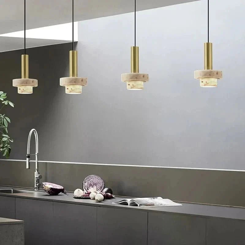 VOLCORA – Stylish Pendant Light with Warm Light & Natural Elegance