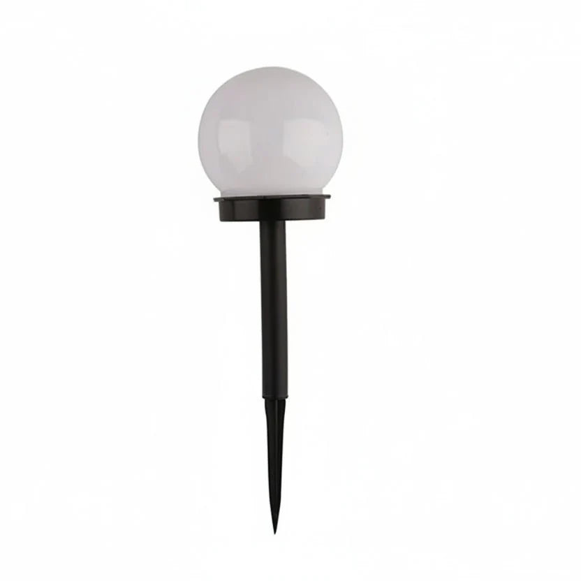Round LED solar garden light - Energy-efficient and stylish garden lighting with automatic light control