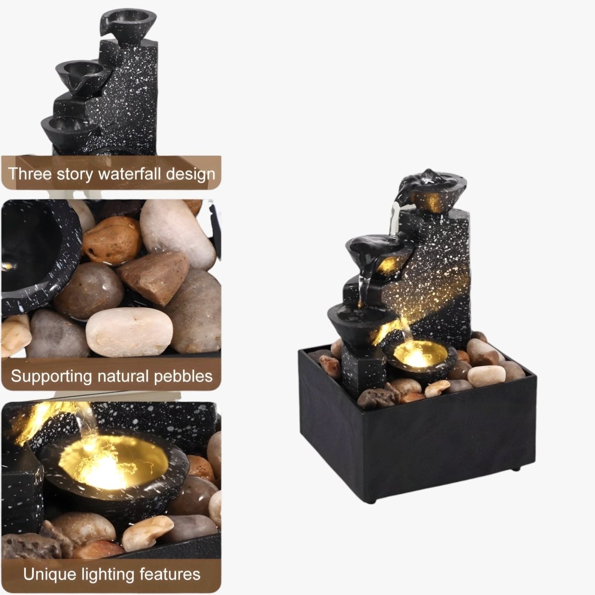 CALMSTREAM – Soothing Table Waterfall Fountain for Relaxation