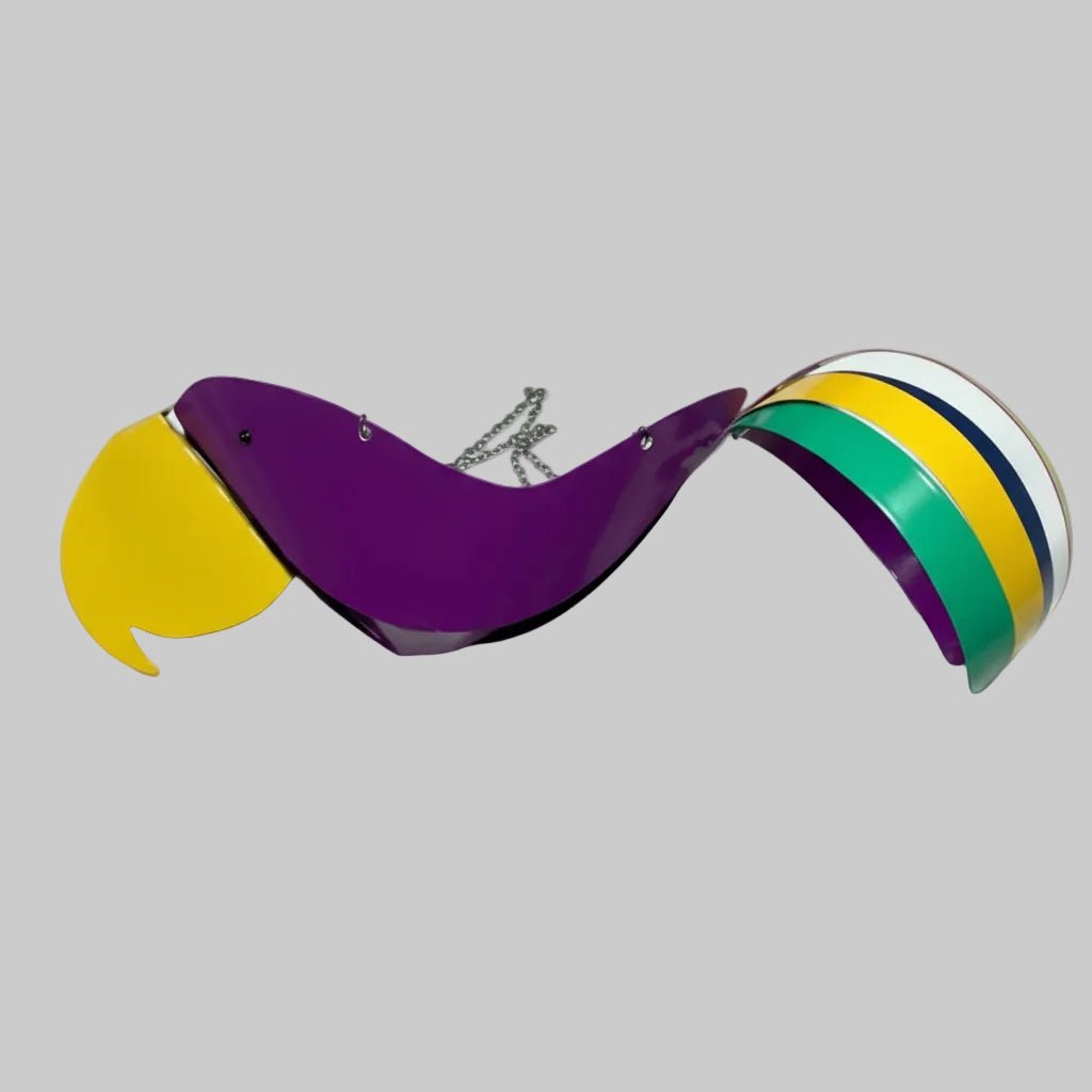 Hanging plant bowl - Colourful chicken design garden decoration