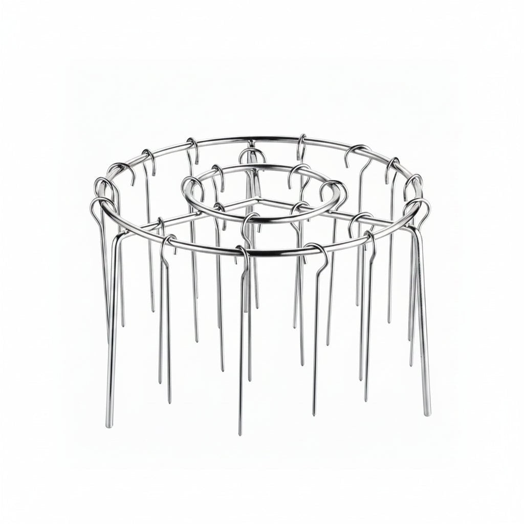 GRILLVERT – Stainless Steel Grill Grate for Vertical Grilling with Skewer Holder
