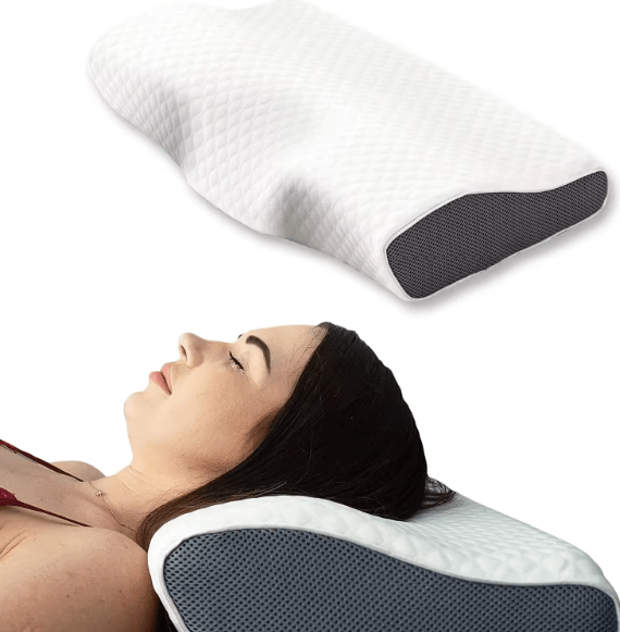 SNOREFREE - Ergonomic Anti-Snoring Pillow for Quiet and Restful Nights