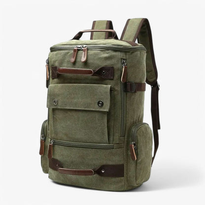 VINTAGECANVAS Backpack – Stylish & Functional with Laptop Compartment for Everyday Use & Adventure