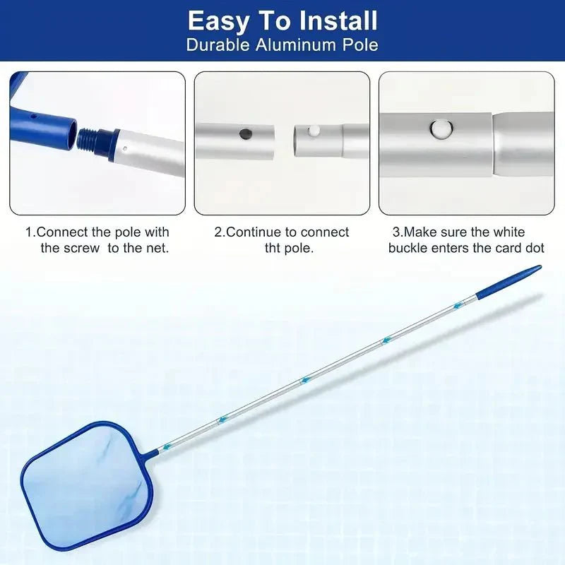POOLPRO – Complete Pool Cleaning Set with Aluminum Pole