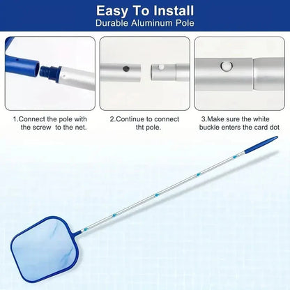 POOLPRO – Complete Pool Cleaning Set with Aluminum Pole