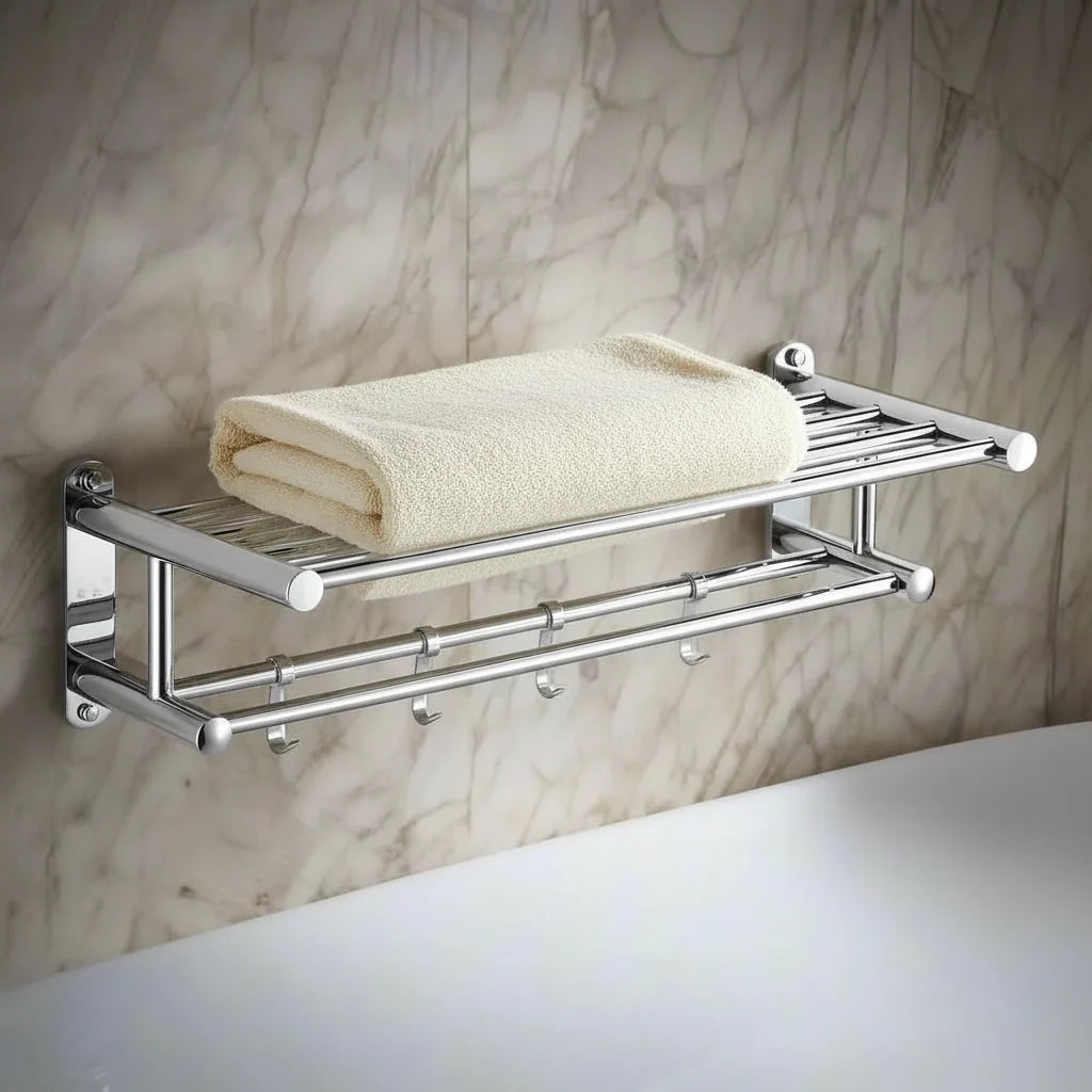 STEELRACK – Stainless Steel Towel Holder Space-Saving & Stylish