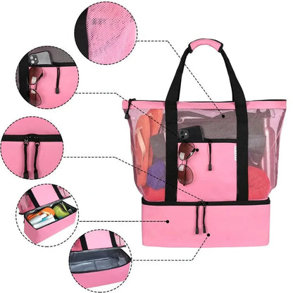 BEACHMATE – Waterproof Beach and Picnic Bag with Mesh Design