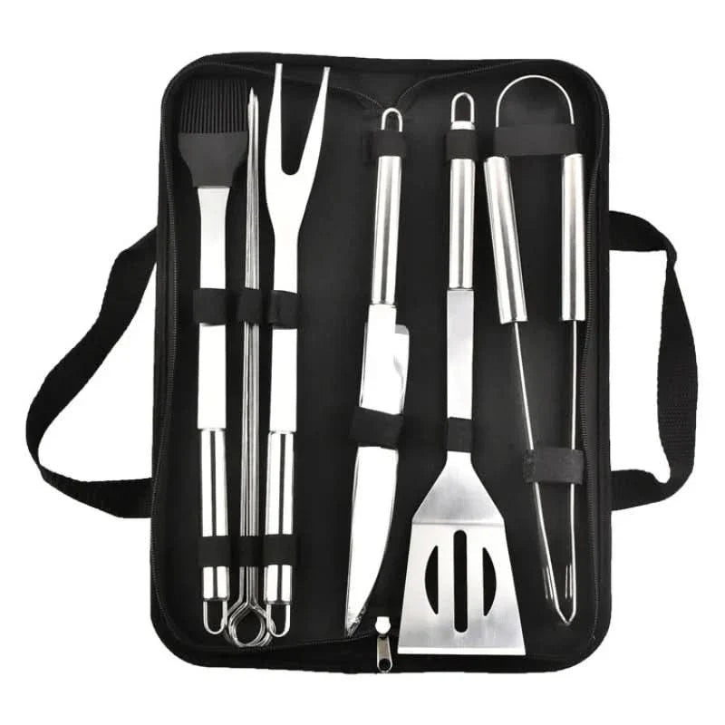GrillMaster Pro – Stainless Steel Barbecue Tool Set for Outdoors