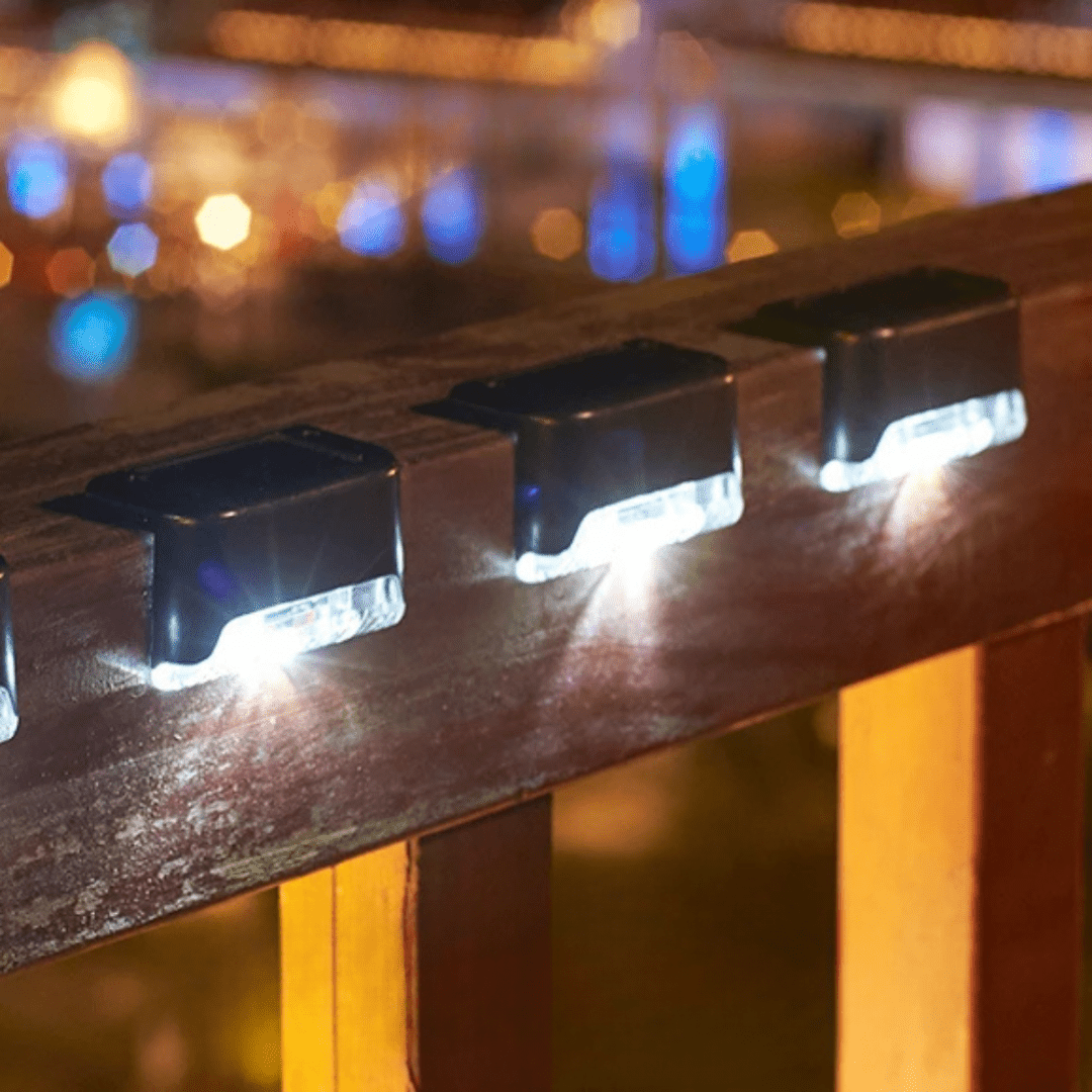 GLOWLITE SOLAR – Self-adhesive solar lights for garden, stairs & balcony with warm white light