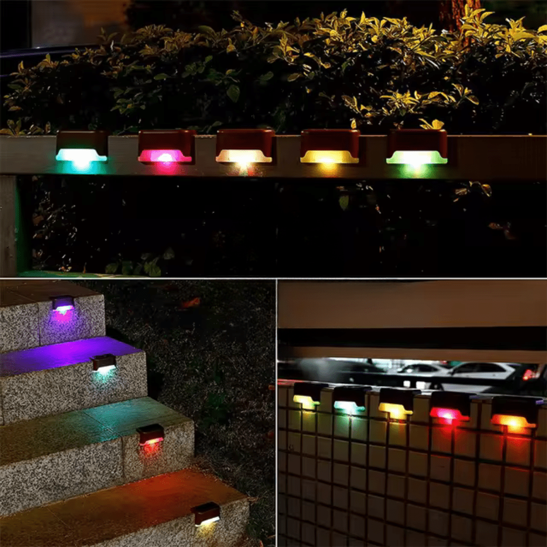 GLOWLITE SOLAR – Self-adhesive solar lights for garden, stairs & balcony with warm white light