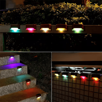 GLOWLITE SOLAR – Self-adhesive solar lights for garden, stairs & balcony with warm white light