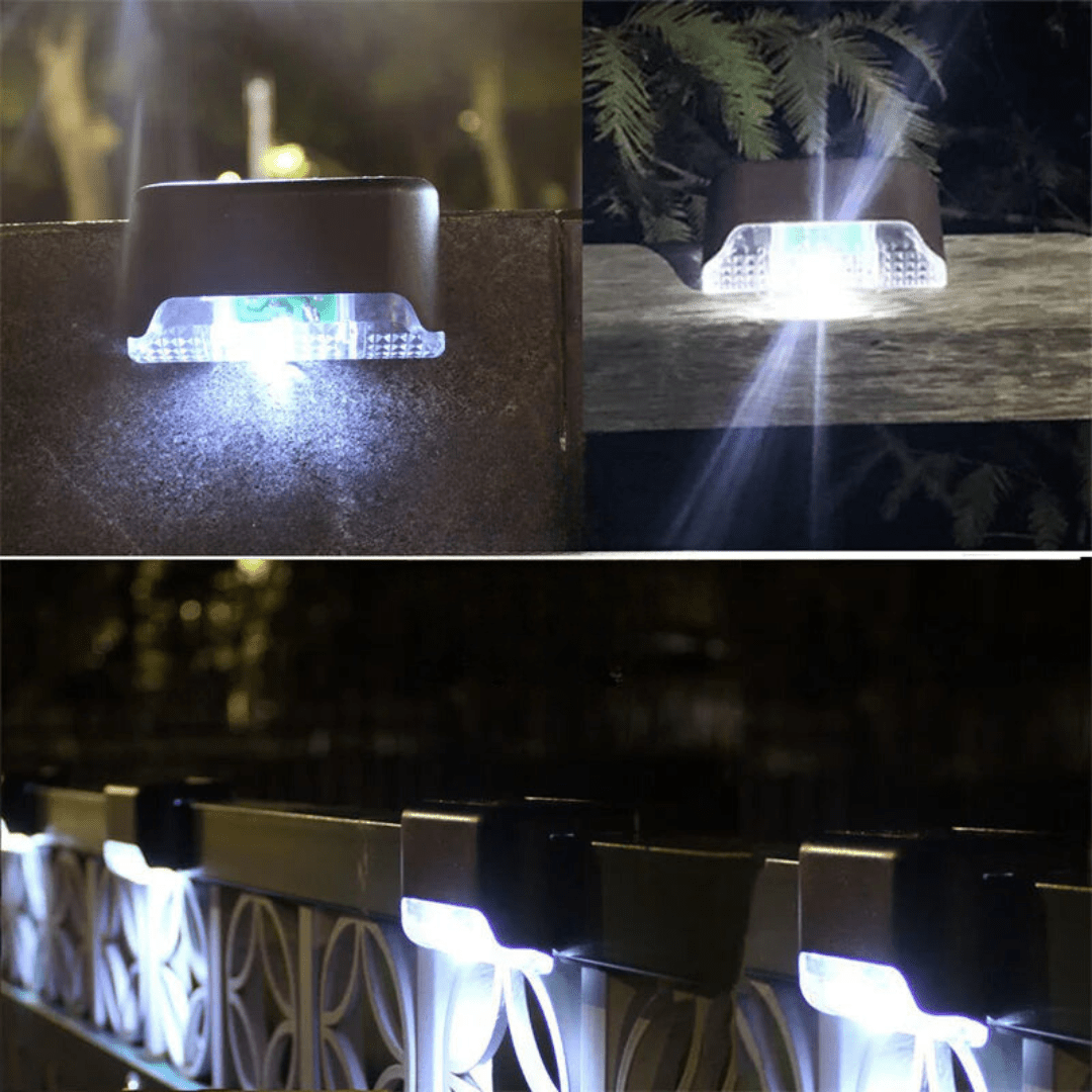GLOWLITE SOLAR – Self-adhesive solar lights for garden, stairs & balcony with warm white light