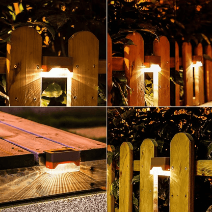 GLOWLITE SOLAR – Self-adhesive solar lights for garden, stairs & balcony with warm white light
