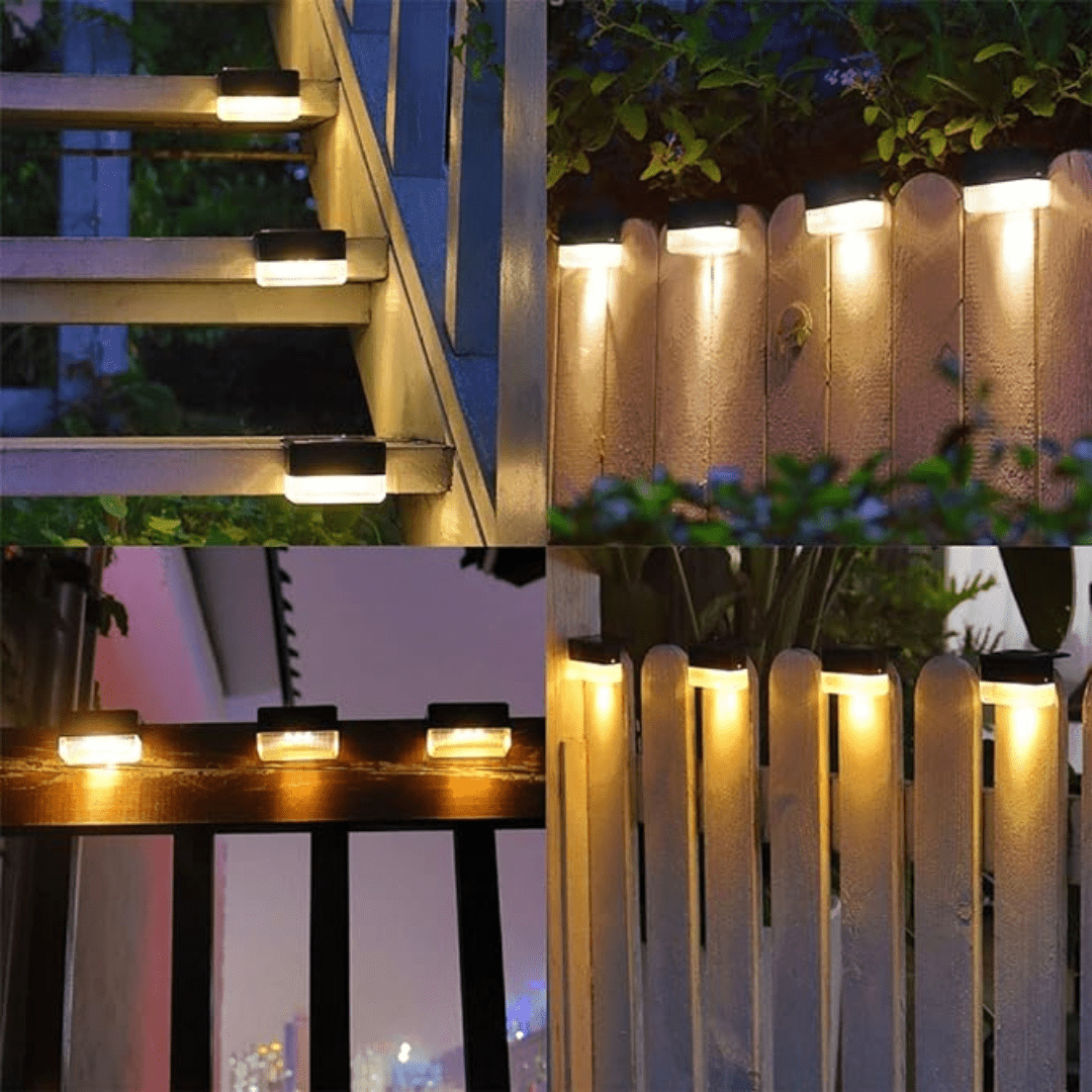 GLOWLITE SOLAR – Self-adhesive solar lights for garden, stairs & balcony with warm white light
