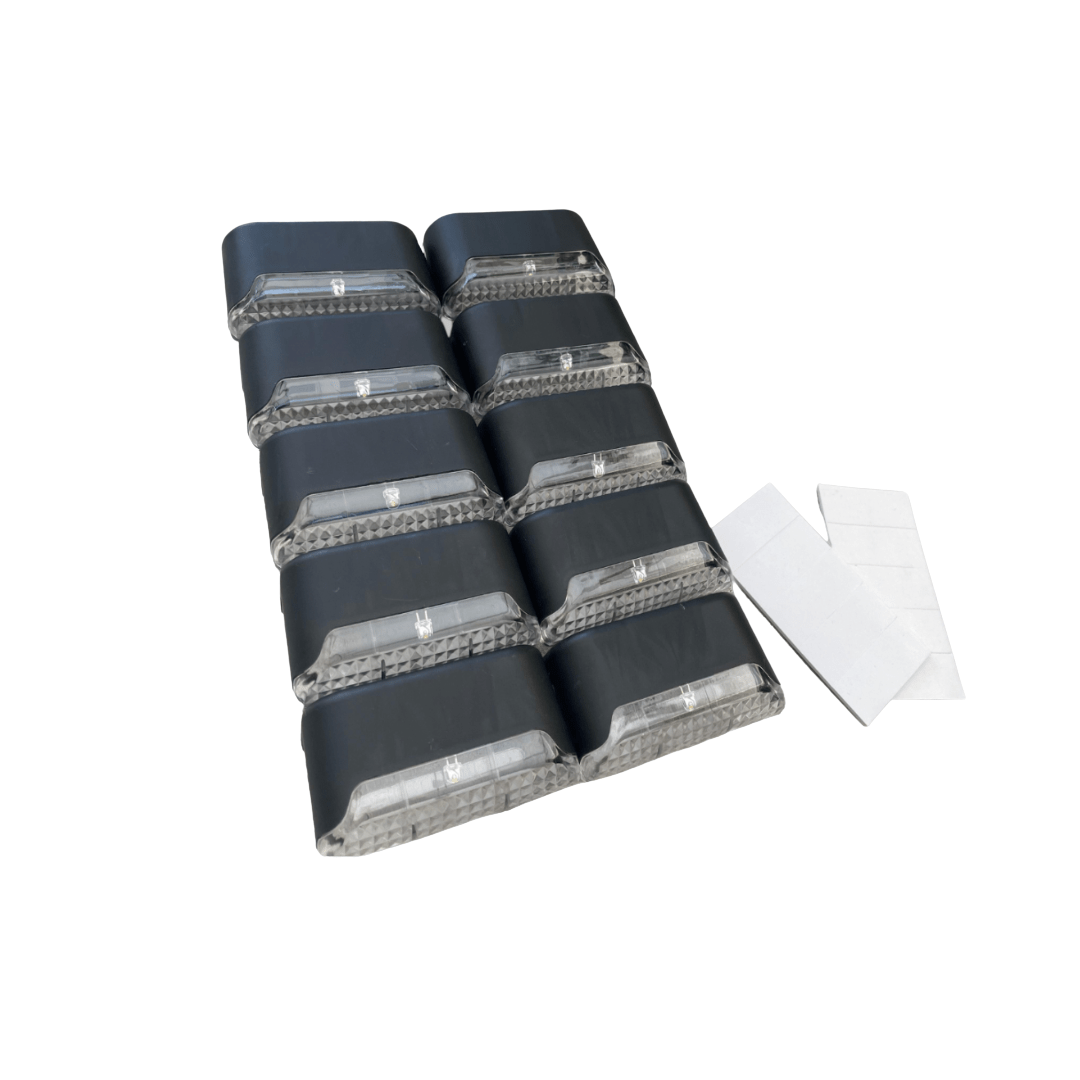 GLOWLITE SOLAR – Self-adhesive solar lights for garden, stairs & balcony with warm white light