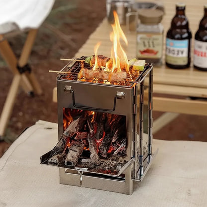 FLEXFIRE – Portable Stainless Steel Camping Stove for Outdoor Kitchen