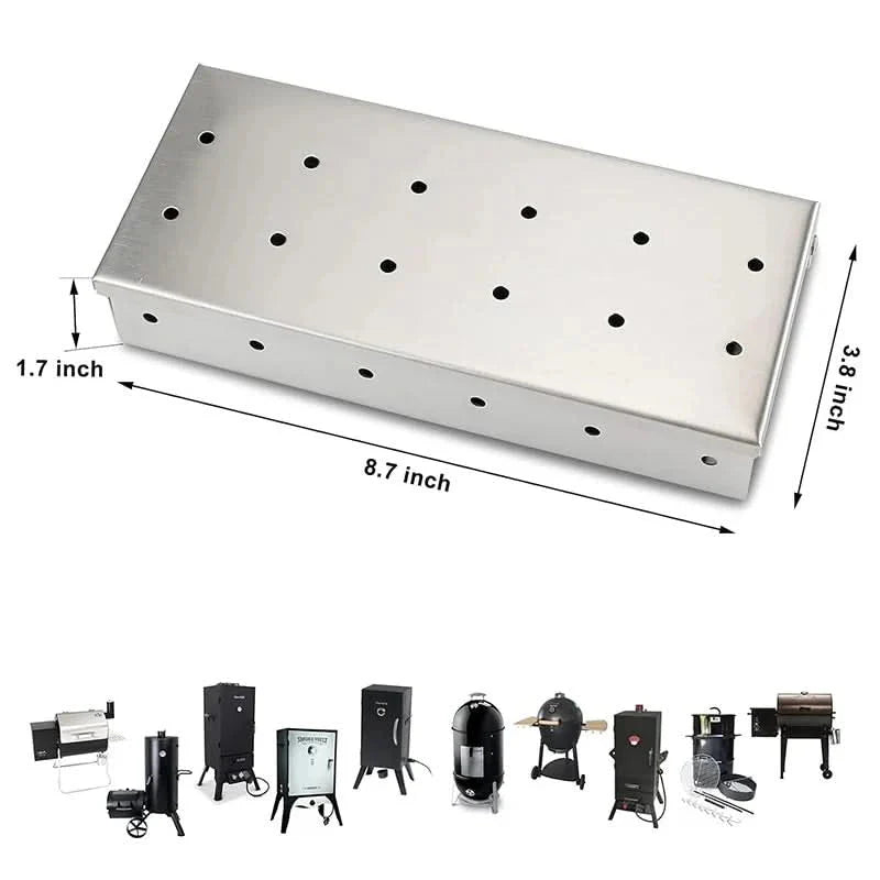 GRILLEDGE – Premium stainless steel smoking box for intense barbecue aroma
