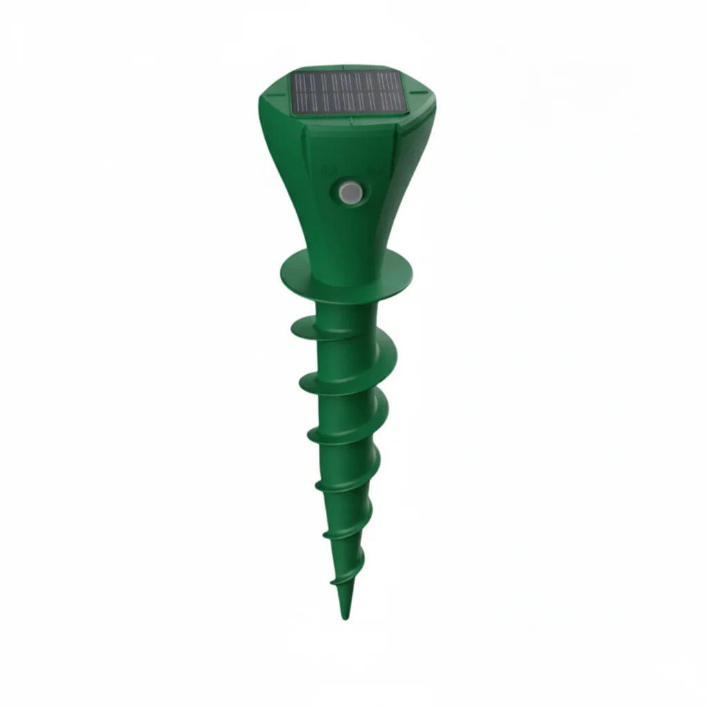 Solar Mole Repellent - Effective defence with vibration for garden & lawn