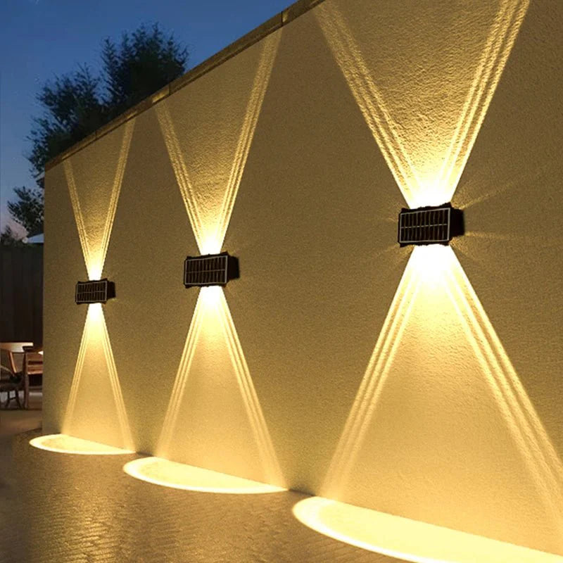 LUMIWALL – Solar LED Wall Light with Adjustable Brightness and Color Change