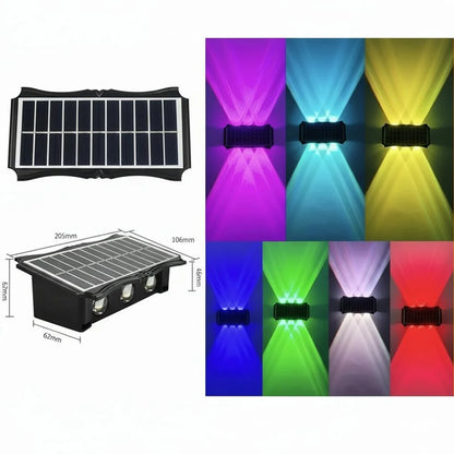 LUMIWALL – Solar LED Wall Light with Adjustable Brightness and Color Change