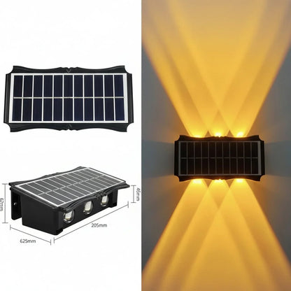 LUMIWALL – Solar LED Wall Light with Adjustable Brightness and Color Change