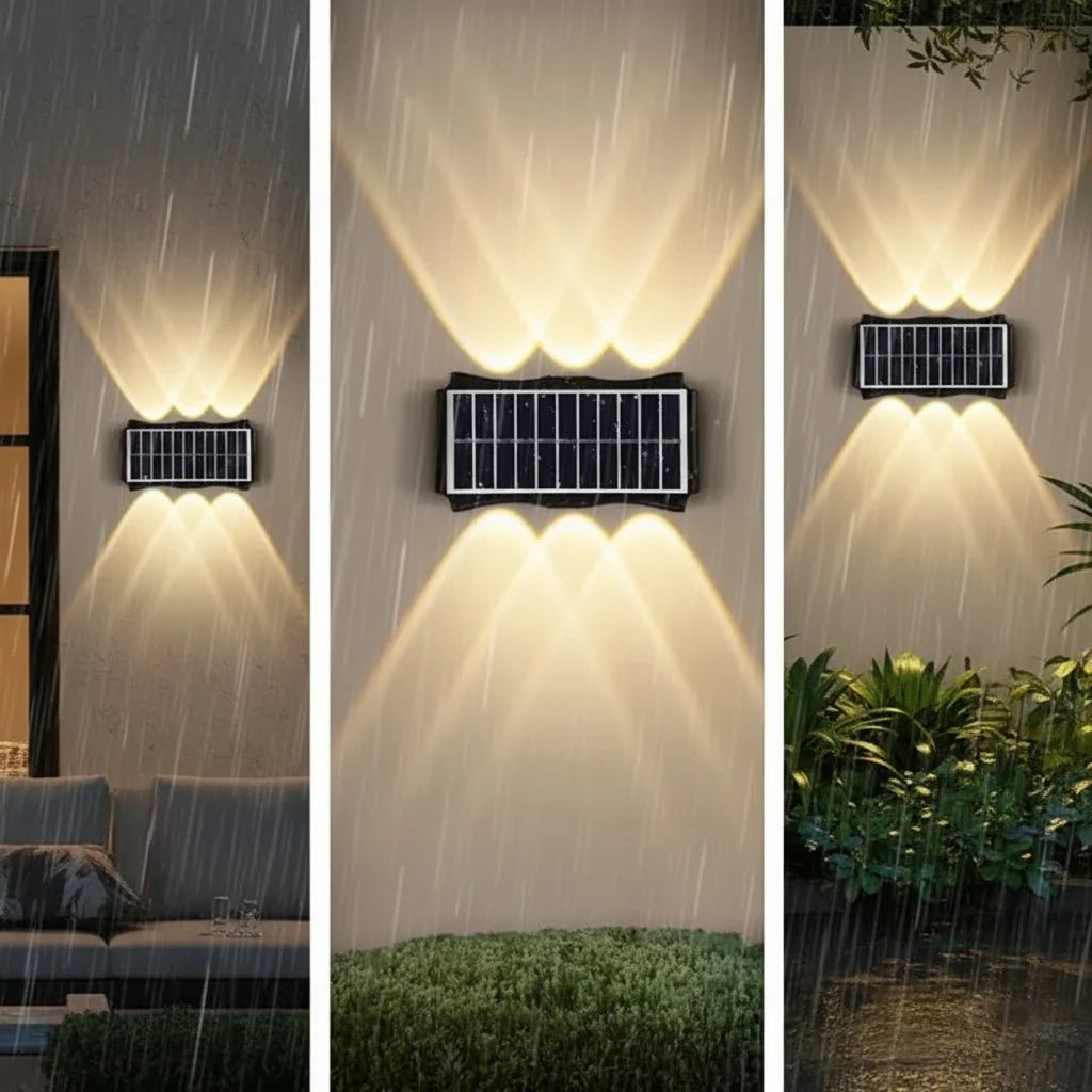 LUMIWALL – Solar LED Wall Light with Adjustable Brightness and Color Change