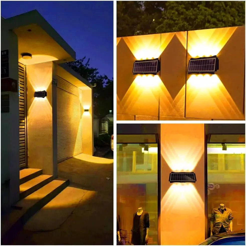 LUMIWALL – Solar LED Wall Light with Adjustable Brightness and Color Change