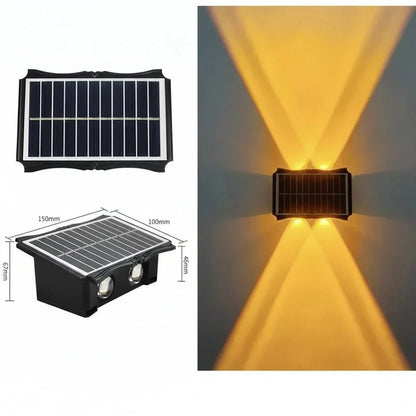 LUMIWALL – Solar LED Wall Light with Adjustable Brightness and Color Change