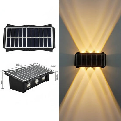 LUMIWALL – Solar LED Wall Light with Adjustable Brightness and Color Change