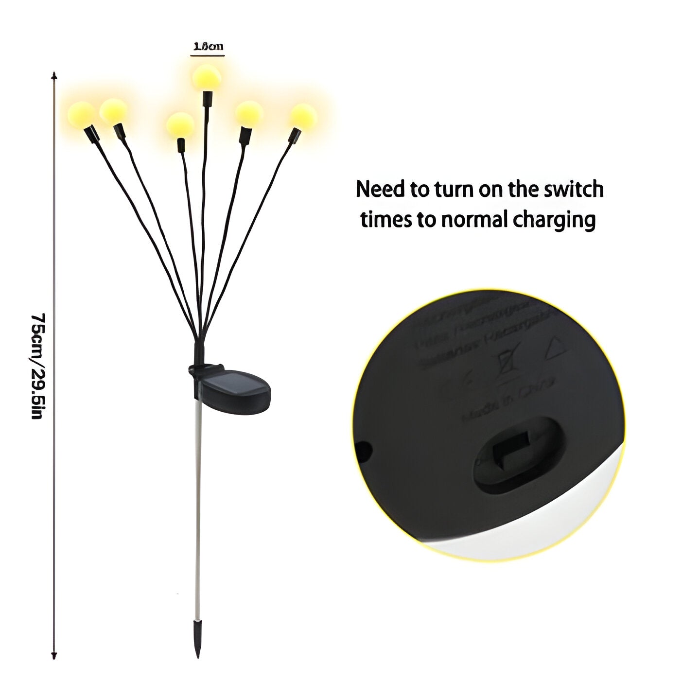 Lampes de jardin solaires effet luciole