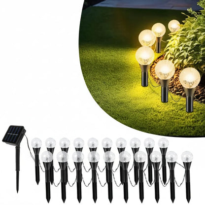 SOLARGLOW LIGHT STRING – Energy-Saving Solar Lighting for Atmospheric Gardens