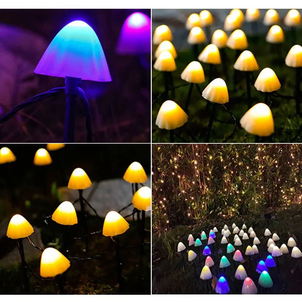 LUMINA MUSHROOM - Solar-powered LED mushroom lights for a magical garden atmosphere