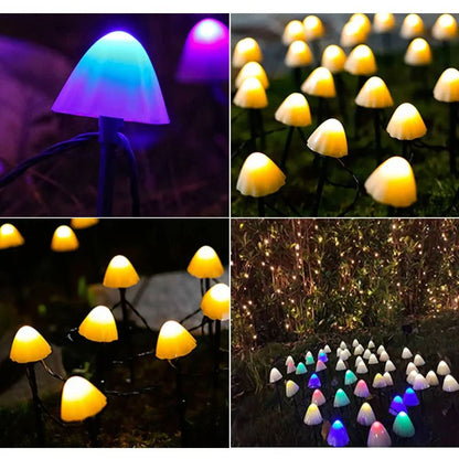LUMINA MUSHROOM - Solar-powered LED mushroom lights for a magical garden atmosphere