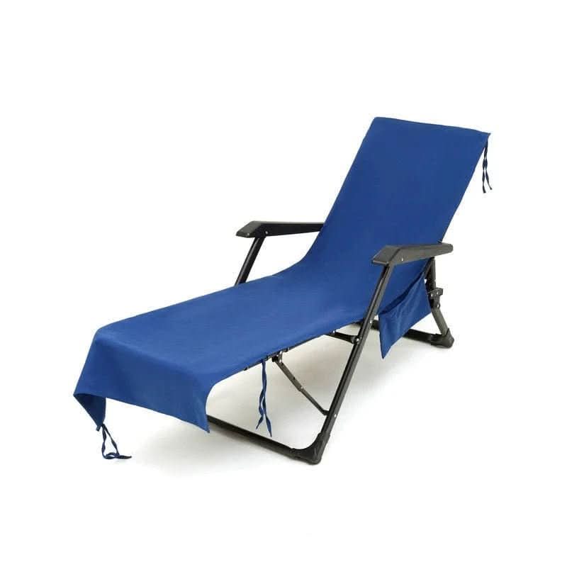 SUNLOUNGE TOWEL - Towel with pockets & non-slip grip for deckchairs