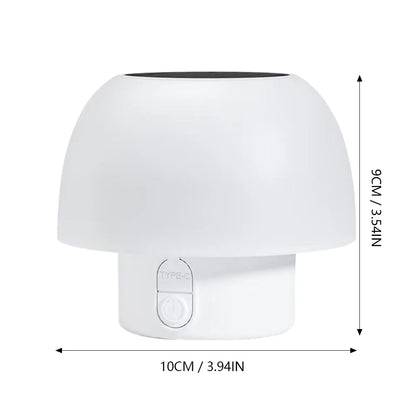 SOLARAURA – portable solar table lamp with 4 modes & IP64 protection for outdoor and camping