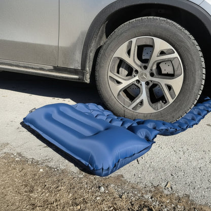 AirTrek Mat - Inflatable camping mattress with foot pump & ergonomic design