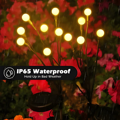 Lampes de jardin solaires effet luciole