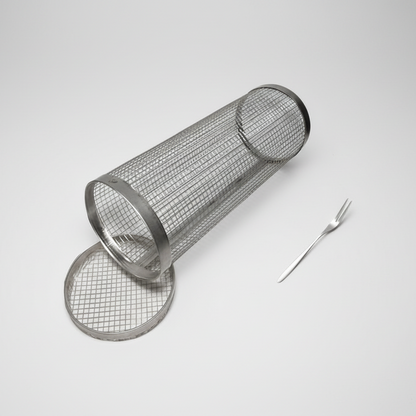 GRILLCRAFT – Rotating Stainless Steel BBQ Basket for Even Cooking