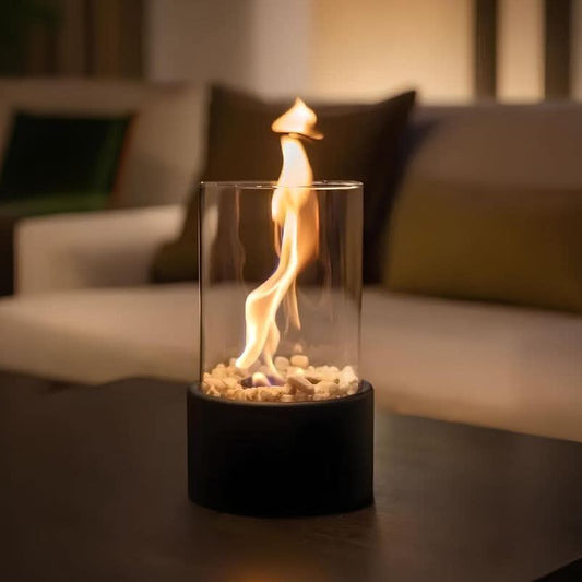 FLAMEAURA Glass Oil Lamp – Refillable & Stylish for Indoors & Outdoors