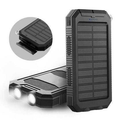 SOLARFORCE Power Bank – Waterproof Solar Power Bank with 20000mAh for Outdoor Adventures