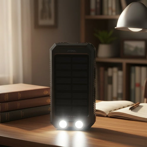 SOLARFORCE Power Bank – Waterproof Solar Power Bank with 20000mAh for Outdoor Adventures
