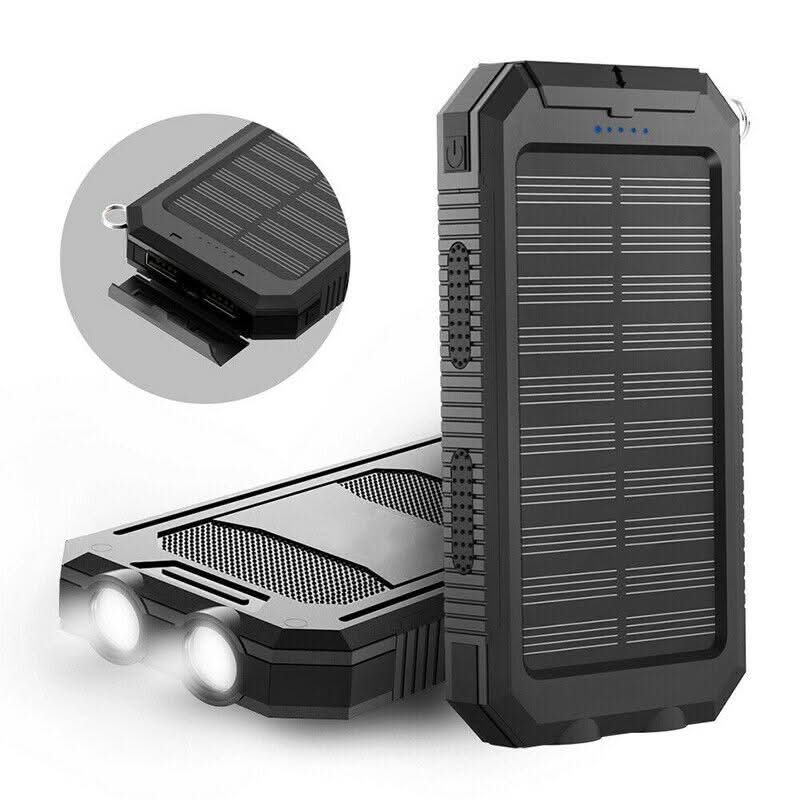 SOLARVAULT – Waterproof Solar Power Bank with 10000mAh & Dual USB