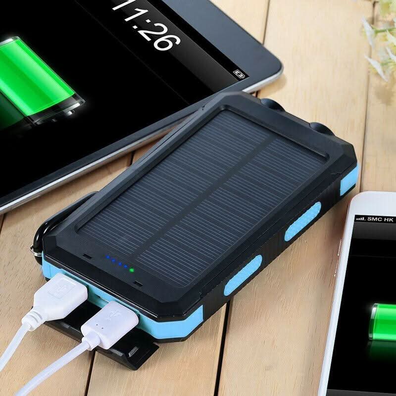 SOLARVAULT – Waterproof Solar Power Bank with 10000mAh & Dual USB