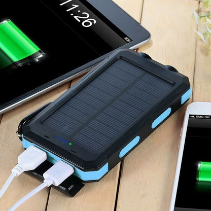 SOLARVAULT – Waterproof Solar Power Bank with 10000mAh & Dual USB