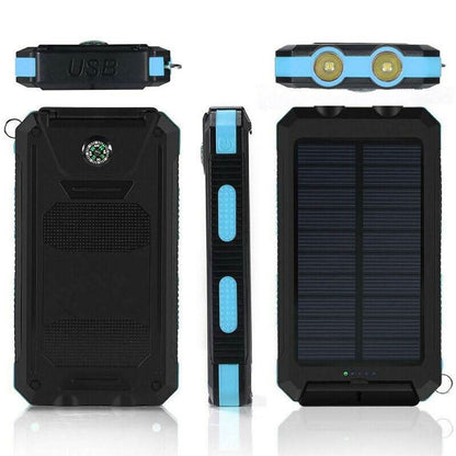 SOLARVAULT – Waterproof Solar Power Bank with 10000mAh & Dual USB