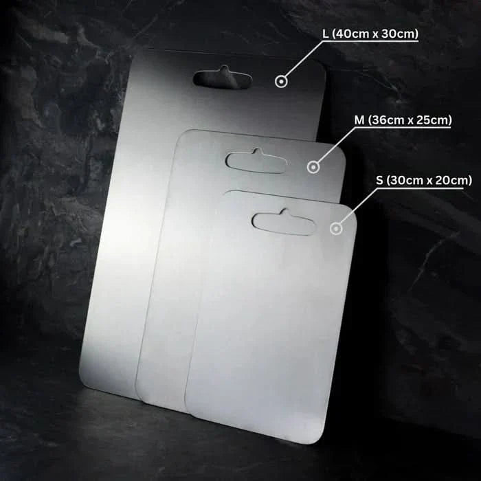 TITANEDGE - Antibacterial Stainless Steel Cutting Board for Maximum Hygiene and Durability in the Kitchen